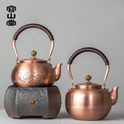 容山堂手工紫铜壶茶壶