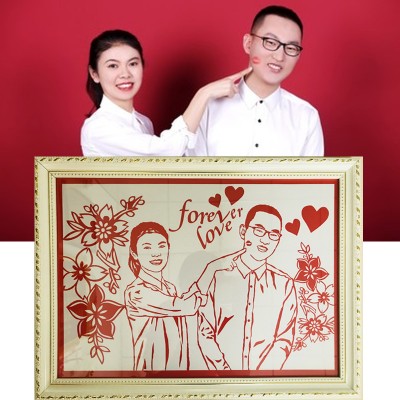 创意结婚定制婚庆剪纸