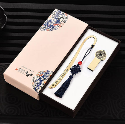 如意四叶草中国风U盘礼盒