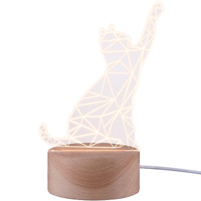 3D猫咪小夜灯蓝牙音响