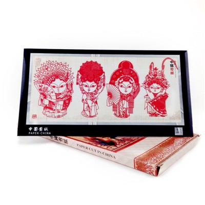 中国风手工剪纸画